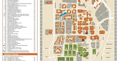 Универзитетот на Тексас Далас мапа