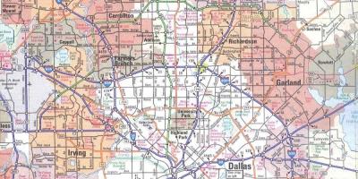 Карта на Далас Тексас област