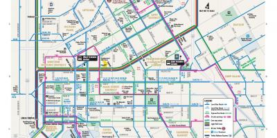 Далас автобус правци мапа