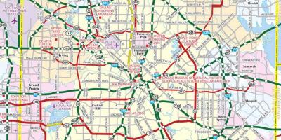 Карта на Далас во предградието