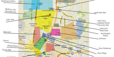 Карта на Далас населби