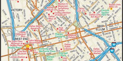 Мапа на градот Далас улиците