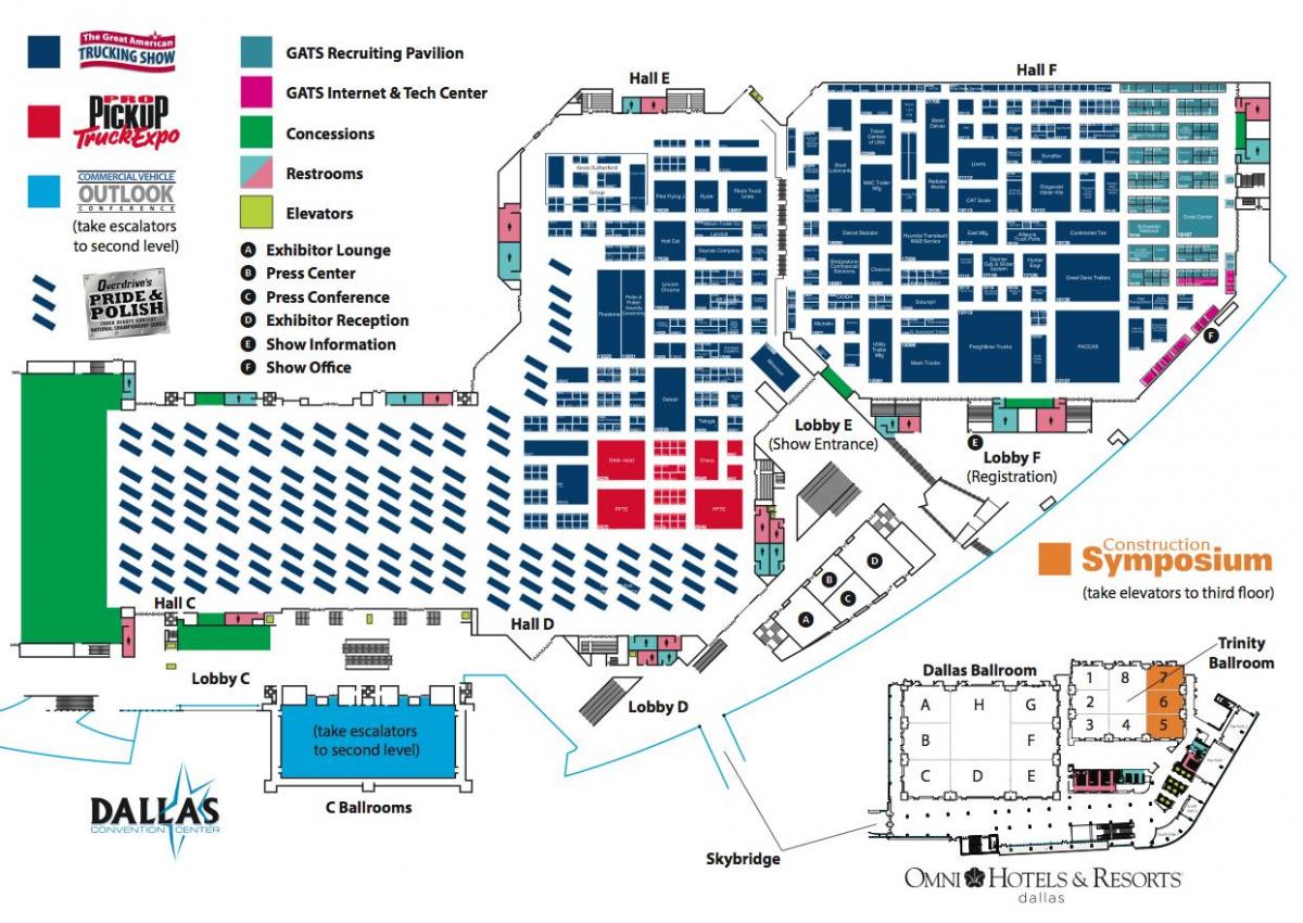 карта на Далас конвенција центар